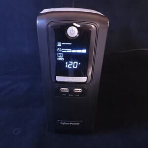 CyberPower CST135XLU 1350VA / 810W AVR LCD Display USB 2.0 UPS 2.1A w/ Batteries